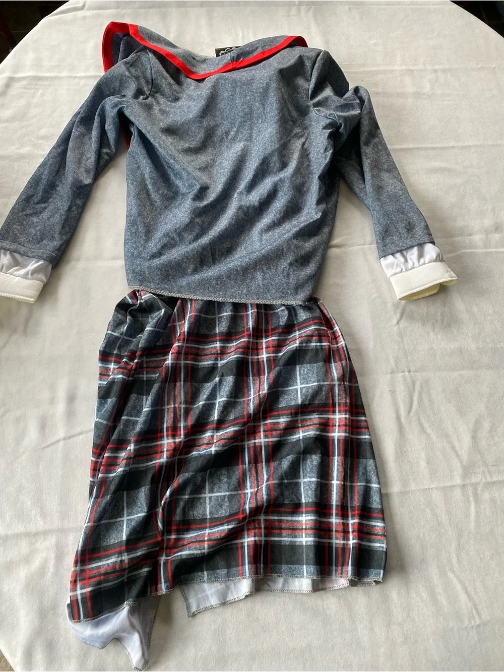 NWOT Halloween Beetlejuice Astrid School Uniform Kids Costume Size Large